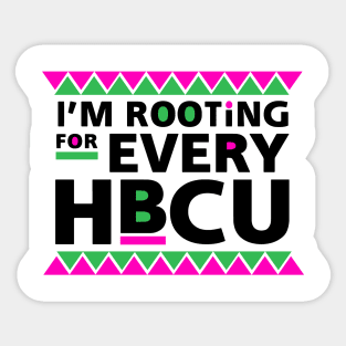 I'm Rooting For Every HBCU! Black Grad Gift Sticker